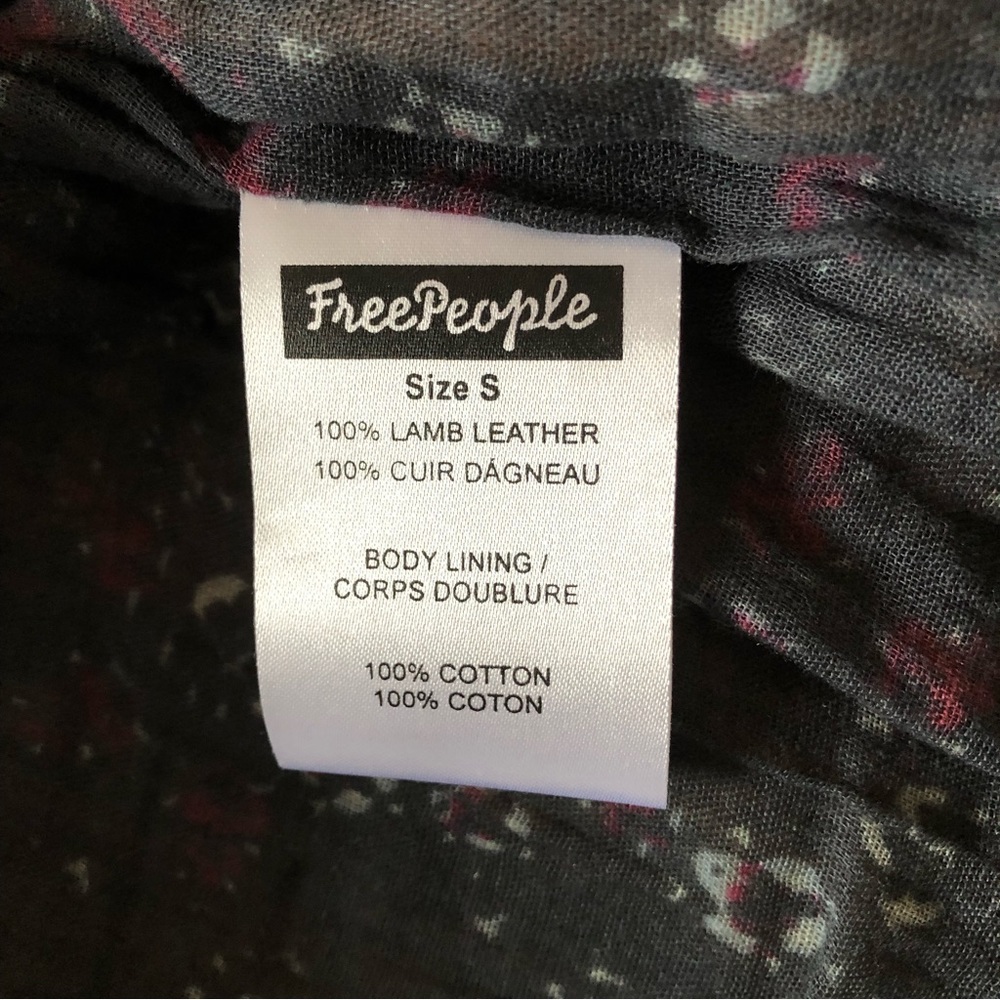 „FREE PEOPLE 100% lamb leather, New Without Tag. - Picture 8 of 10